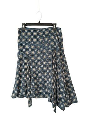 Mexx Geometric Knee Length Skirt Handkerchief Asymmetrical Hem Y2K 90s 8